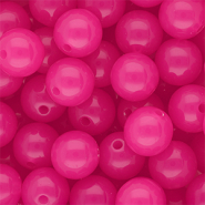 DQ&reg; Perline in acrilico 14 mm lucido rosa magenta