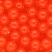 DQ&reg; Perline in acrilico 12 mm lucido rosso vermiglio