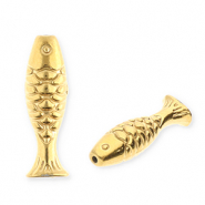 Perline in acciaio inossidabile pesce oro