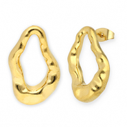 Orecchini in acciaio inossidabile goccia oro