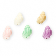 Perline di ceramica conchiglia multicolore