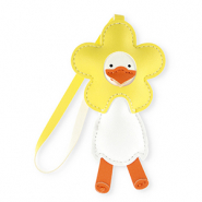 Ciondoli accattivanti oca con fiore giallo-bianco-arancione