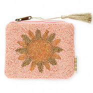 Pochette sole rosa vintage-oro