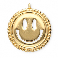 BY31® Ciondoli in acciaio inossidabile smiley oro
