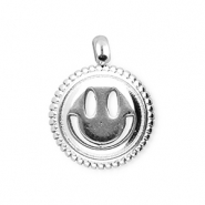 BY31® Ciondoli in acciaio inossidabile smiley argento