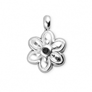 BY31® Ciondoli in acciaio inossidabile fiore argento