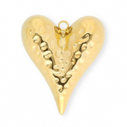 Ciondoli in acciaio inossidabile cuore oro