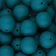 Perline di silicone 18mm verde ottanio