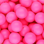 Perline di silicone 18mm rosa neon