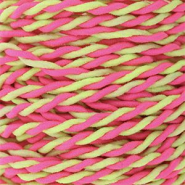 Filo elastico colorato 2.5mm rosa neon-giallo neon