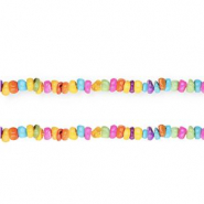 Perline di conchiglia rondella multicolore
