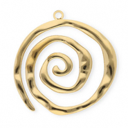 Ciondoli in acciaio inossidabile spirale oro