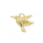 Metallo TQ in ottone ciondolo colibrì oro