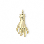 Metallo TQ in ottone ciondolo "OK" oro