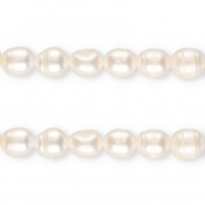 TQ Perle di acqua dolce chicco di riso 12x10mm bianco naturale