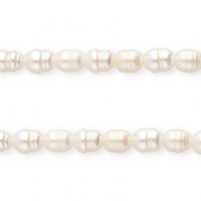 TQ Perle di acqua dolce chicco di riso 7x6mm bianco naturale