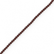 Perline sfaccettate 3x2mm rondella grigio lavanda scuro