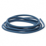 Pelle DQ 2mm tubolare blu scuro