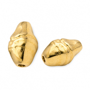 Perline di metallo DQ ovale oro (privo di nichel)