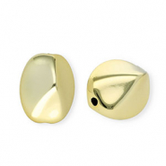 Perline in acrilico ovale oro