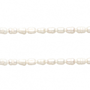 BQ Perle di acqua dolce chicco di riso 6x5 mm bianco naturale
