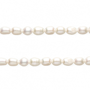 TQ Perle di acqua dolce chicco di riso 8x6 mm bianco naturale