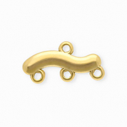 BY31® Componenti in acciaio inossidabile distanziatore ondulato con 4 anellini oro