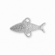 BY31® Componenti in acciaio inossidabile distanziatore pesce con 2 anellini argento
