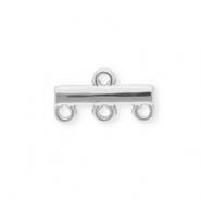 BY31® Componenti in acciaio inossidabile distanziatore barra con 4 anellini argento