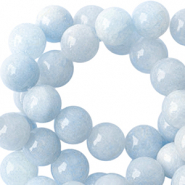 Perline in pietra naturale 6mm blu chiaro