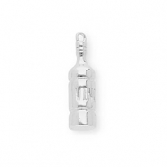 BY31&reg; Ciondoli in ottone Eco-brass bottiglia di vino argento
