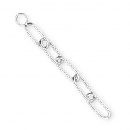 BY31&reg; Ciondoli con catena a rol&ograve; anchor in acciaio inossidabile argento