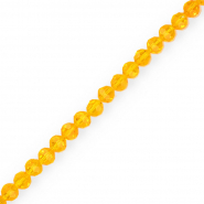 Perline sfaccettate tonde 4 mm arancione
