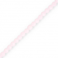 Perline sfaccettate tonde 4 mm rosa chiaro