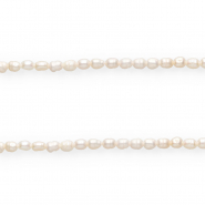 Perle di acqua dolce imperfette pepita  6x4mm bianco naturale
