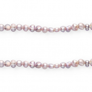 Perle di acqua dolce imperfette pepita rosa pastello
