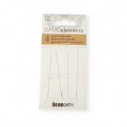 Beadsmith Aghi Infilaperle ad occhio grande 6cm argento