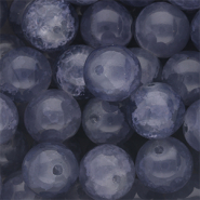 Perline di vetro 12mm blu denim