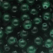 Perline di vetro 10mm verde scuro