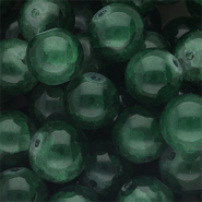 Perline di vetro 12mm verde scuro