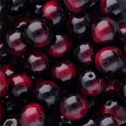 Perline di vetro 14mm Rosso vino ai frutti di bosco