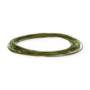 Pelle 1mm tubolare verde