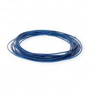 Pelle 1,5mm tubolare blu scuro