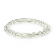 Pelle 1,5mm tubolare bianco