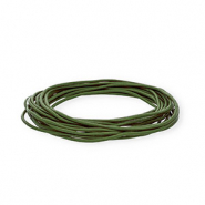Pelle 2mm tubolare verde