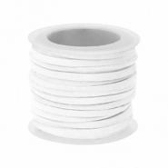 Similpelle scamosciata piatta 3 mm bianco