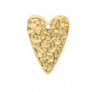 Ciondoli in acciaio inossidabile cuore oro