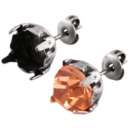 Perni DQ per chaton Swarovski SS29 argento antico