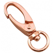 Moschettone per portachiavi DQ 46mm oro rosa