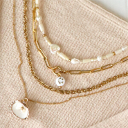 Set di ispirazione Idee per realizzare collane con catena a rolò in acciaio inox a maglie grosse 